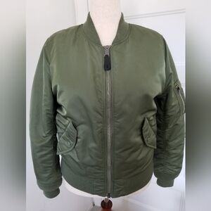 Alpha Industries MA-1 Reversible Bomber Jacket, Women's Size Large